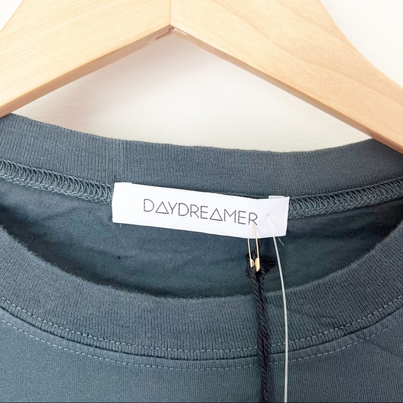 Daydreamer AC/DC Crop Graphic Band Tee Sweatshirt S Vintage Black NWT - Picture 4 of 11